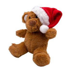 Aum&uuml;ller Kerst Teddybeer met Kerstmuts - L 15,5 x B 12 x H 5 cm