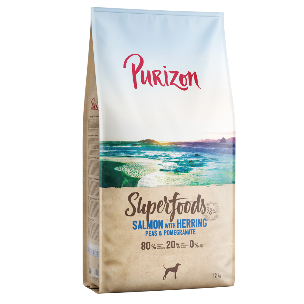 Purizon Superfoods zalm met haring, doperwten en granaatappel - 1 kg