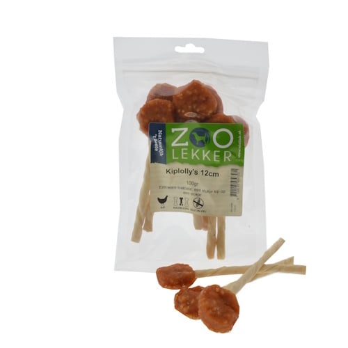 Zoolekker Kiplolly’s 12 cm - smakelijke hondensnack in 100 g en 400 g verpakkingen 100 Gram