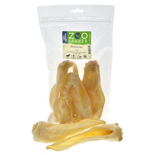 Zoolekker Geitenoren hondensnack - natuurlijke, glutenvrije kauwsnack per 100 g