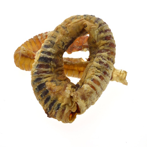 Zoolekker Runderluchtpijp gebogen - 100% natuurlijke hondensnack van rund, bulkverpakking 4 kg