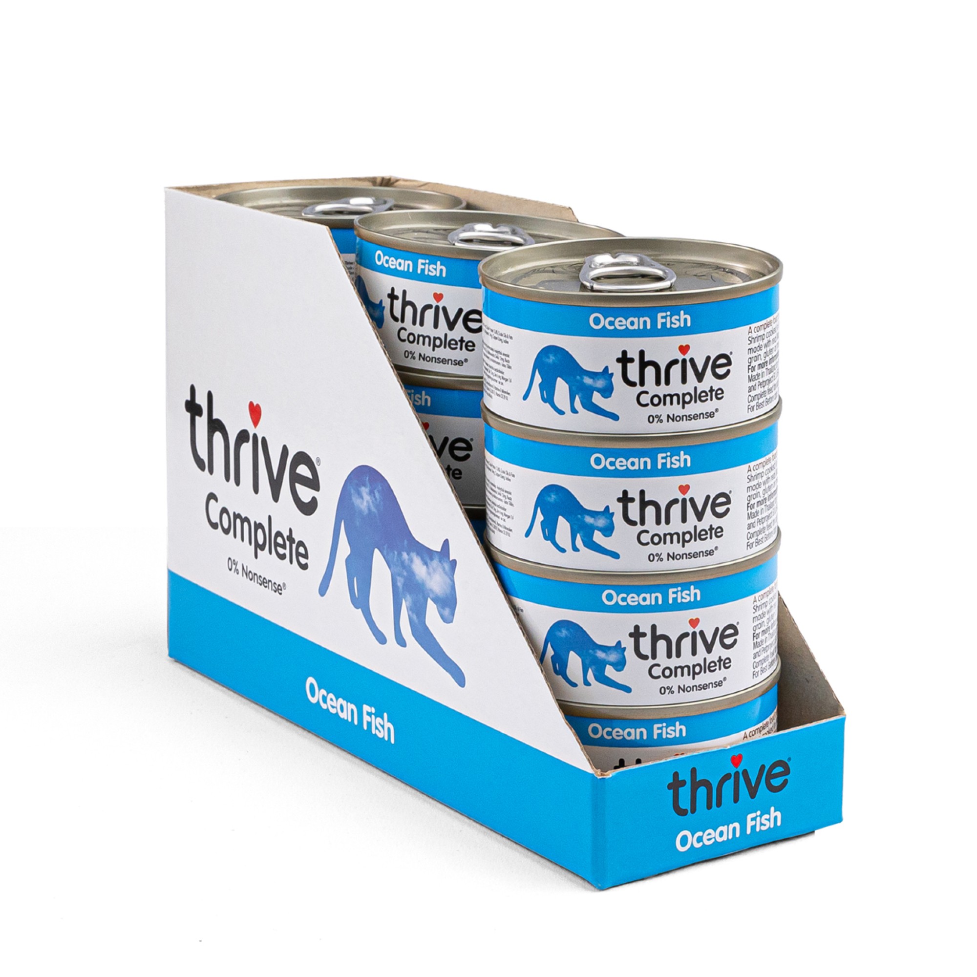 Thrive natvoeding voor de kat Zeevis 75 gr. - per 12 stuks
