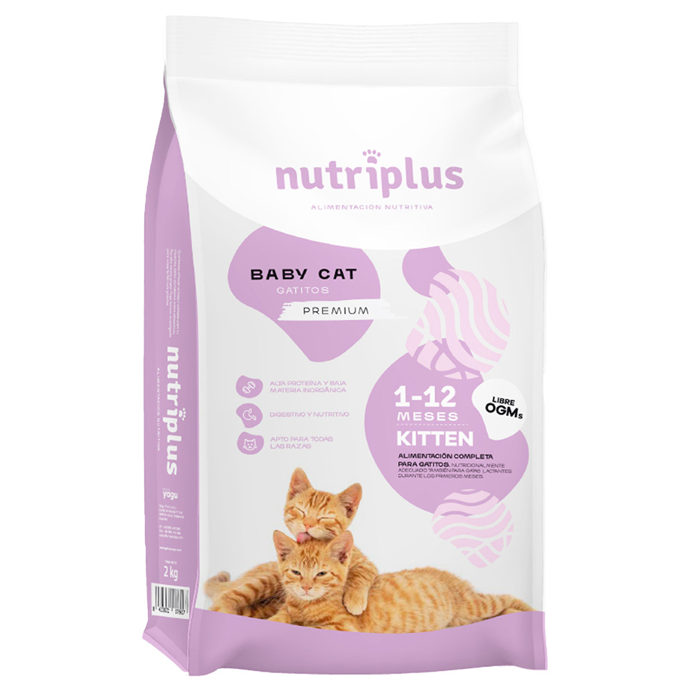 Nutriplus 5% korting!  Adult droogvoer voor katten  2 kg en 7 kg. - 2 kg kitten