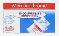 Mercurochrome Kompressen 20x20cm 60 ST