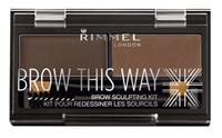 Rimmel London BROW THIS WAY eyebrow sculpting kit #003 -dark brown