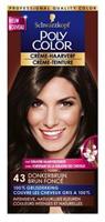 Schwarzkopf Poly Color Crème Haarverf 43 Donkerbruin