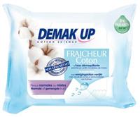 Demak'up Reinigingsdoekjes Katoen Fris 0% Paraben Normale of gemengde Huid 25st
