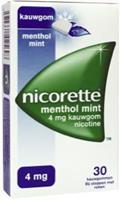 Nicorette Kauwgom 4mg Menthol Mint 30st