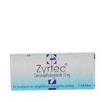 Zyrtec Cetirizine 10mg Tabletten 7st