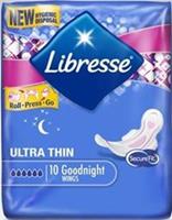 Libresse Maandverband invisible goodnight 10 stuks