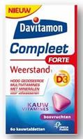 Davitamon Compleet Weerstand Forte Kauwtabletten 50st