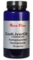 Nova Vitae Cod Liver Oil Levertraanolie Capsules 150st