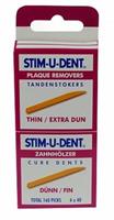 Stimudent Stim-U-Dent Tanden Stokers Dun/Extra Dun 160st