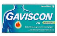 Gaviscon 250 Pepermunt Kauwtabletten