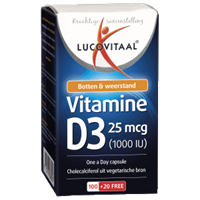 Lucovitaal Vitamine D3 25mcg Capsules