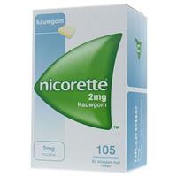 Nicorette Kauwgom 2mg Classic 105st