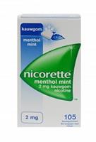 Nicorette Kauwgom 2mg Menthol Mint 105st