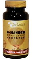 Artelle D-Mannose Cranberry Beredruif Tabletten 75 st