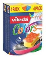 Vileda spons Colors 4 stuks