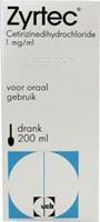 Zyrtec Drank 1 mg/mg 200ml