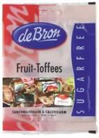 De Bron Fruitjuice Toffees Suikervrij