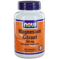 NOW Magnesium Citraat 200 mg