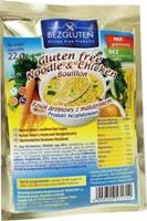 Bezgluten Hühnersuppe mit Nudeln