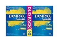 TAMPAX COMPAK tampón regular 36 uds