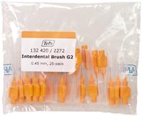 TePe interdentaalragers met heft oranje 0,45 mm 25 stuks