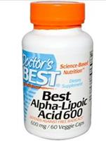 Alfa Lipon Zuur, 600 mg (60 vegetarische capsules) - Doctor's Best