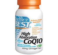 Doctor's Best, hohe Absorption Coenzym Q10, 100 mg, 120 vegetarische Kapseln
