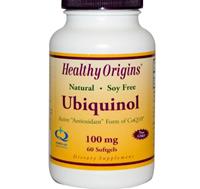 Healthy Origins, Ubiquinol, neue Soja frei, GVO-Formel, 100 mg, 60 Kapseln