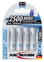 Ansmann maxE HR06 Oplaadbare AA batterij (penlite) NiMH 2500 mAh 1.2 V 4 stuk(s)