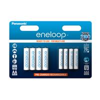 Panasonic Eneloop Combi Pack - 4 x AA en 4 x AAA batterijen