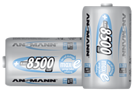 ANSMANN NiMH Akku maxE, Mono (D) 8.500 mAh, 2er Blister