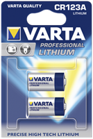 2 x Varta Professional Photo Lithium batterij - CR123A