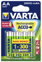 Varta Ready2Use HR06 Oplaadbare AA batterij (penlite) NiMH 2600 mAh 1.2 V 4 stuk(s)