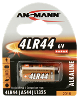 ANSMANN Alkaline Batterie 4LR44, 6 Volt, 1er Blister