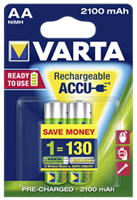 VARTA NiMH Akku , Rechargeable Accu, , Mignon (AA), 2.100 mAh