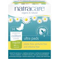 Natracare Damenbinden Ultra Pads normal mit Flügeln