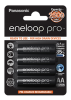 Panasonic eneloop Pro HR06 Oplaadbare AA batterij (penlite) NiMH 2500 mAh 1.2 V 4 stuk(s)