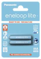 Oplaadbare AAA batterij (potlood) Panasonic eneloop Lite HR03 NiMH 550 mAh 1.2 V 2 stuk(s)