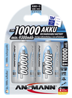 Ansmann maxE Oplaadbare D batterij (mono) NiMH 10000 mAh 1.2 V 2 stuk(s)