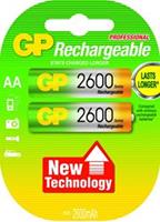 NIMH rechargeable battery 1V2 AA 2600MaH 2-pack - GP