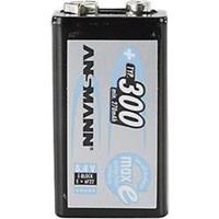 ANSMANN NiMH Akku maxE, 9V E-Block, 300 mAh, 1er Blister