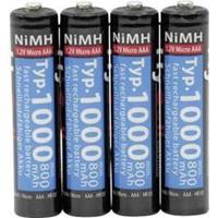 Oplaadbare AAA batterij (potlood) HyCell HR03 NiMH 1000 mAh 1.2 V 4 stuk(s)
