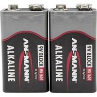 Ansmann 6LR61 Red-Line 9V Block-Batterie Alkali-Mangan 9V 2St. Y731021