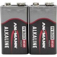 Ansmann 6LR61 Red-Line 9V batterij (blok) Alkaline 9 V 2 stuk(s)