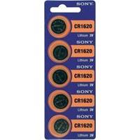Sony CR 1620 Knopfzelle CR 1620 Lithium 78 mAh 3V 5St. A917911