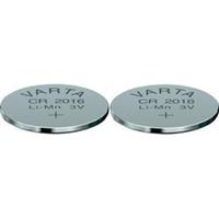 CR2016 Knoopcel Lithium 3 V 87 mAh Varta Electronics CR2016 2 stuk(s)
